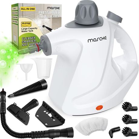 Multi-Surface Handheld Steam Cleaner with 11-Pieces Accessories, 15.2OZ All