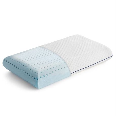 Linenspa Medium Feel Standard Size Ventilated Gel Memory Foam Bed Pillow with