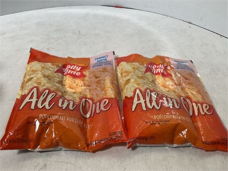 Jolly Time All in One Kit for 12 Oz. Popcorn Machine(Packaging May Vary)2 packs
