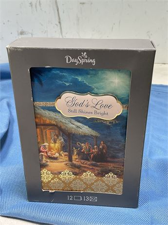 DaySpring Thomas Kinkade "God's Love Still Shines Bright" Christmas cards