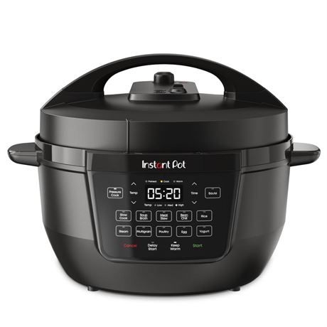 Instant Pot RIO Wide Base, 7.5 Quarts, Large Searing Base, WhisperQuiet Steam