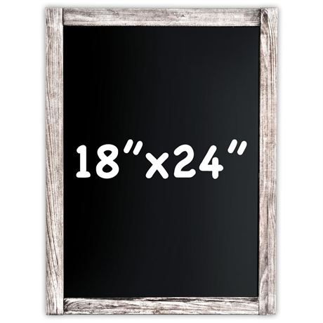 Magnetic Wall Chalkboard 18" x 24" - Non-Porous - Solid Pine Wood Frame