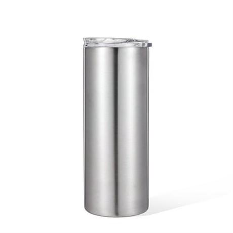 25 Fl Oz Double Wall Stainless Steel Slim Tumbler  Slider Lid