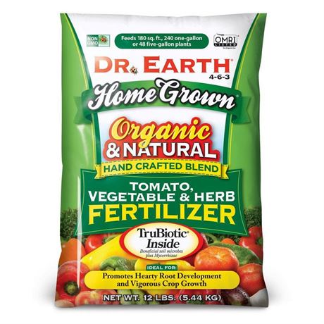 Dr. Earth Organic & Natural Home Grown Tomato and Vegetable Food, 4-6-3