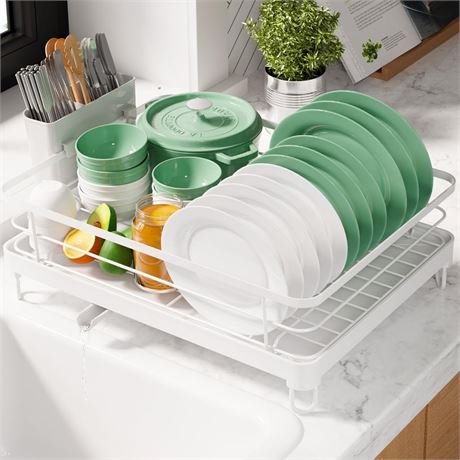 Kitsure Dish Drying Rack for Kitchen Counter, Stainless Steel Sink Organization