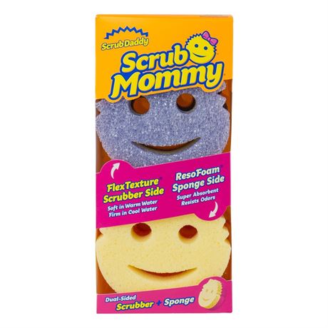 Scrub Daddy Scrub Mommy Non-Scratch Cleaning Sponges, 4 Count (2PACK)