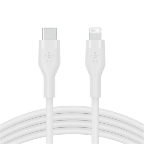 Belkin BoostCharge Flex Silicone USB-C to Lightning Cable (1M/3.3FT),