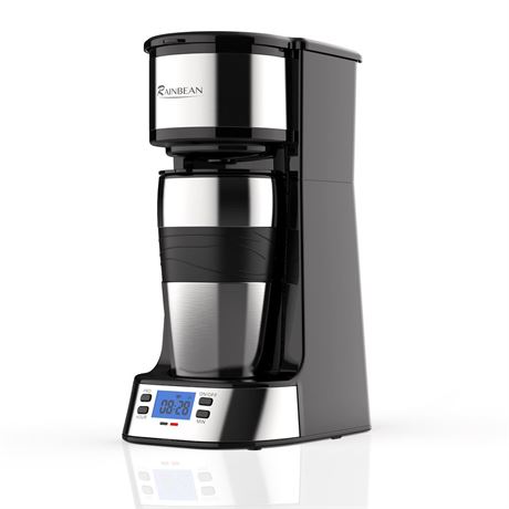 RAINBEAN Single Serve Coffee Maker, Programable Single-Serve Brewers, Timer