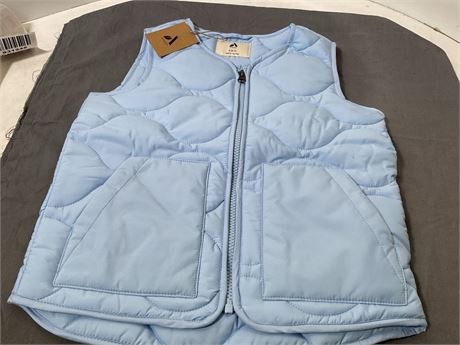 Meikulo Zip Up Puffer Vest Kids Stand Collar Quilted Gilet Sleeveless Jackets