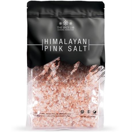 Pink Himalayan Salt - (Coarse Grain) - 2.2 lb Bag - All Purpose Cooking &