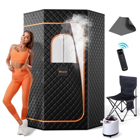 Portable Sauna Box, Steam Sauna Portable Sauna for Home, Sauna Tent with 3L