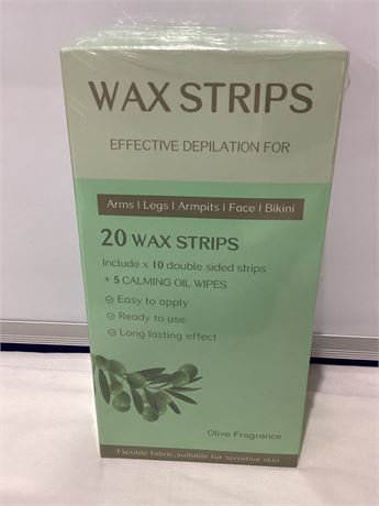 Wax Strips Effective Depilator 20 wax strips/ 3 boxes