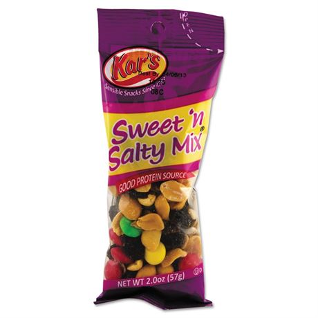 24/box Kar's Nuts Caddy, Sweet 'n Salty Mix, 2 Oz Packets, 24/box ( AVTSN08387 )