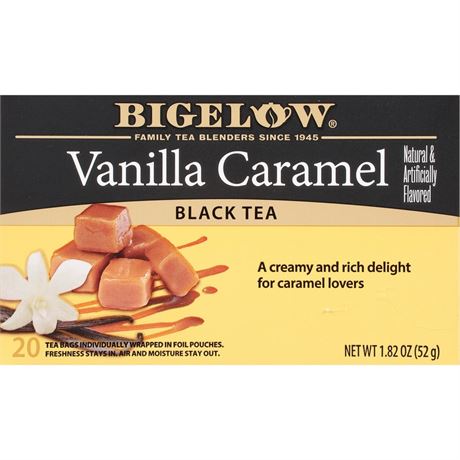 Bigelow Tea Vanilla Caramel Black Tea, 20 Bag