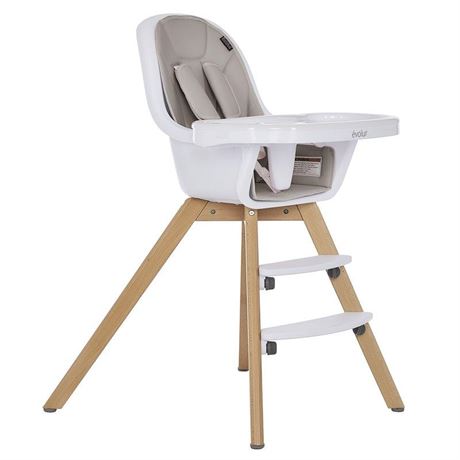 Zoodle Light Gray Modern 3-in-1 Highchair