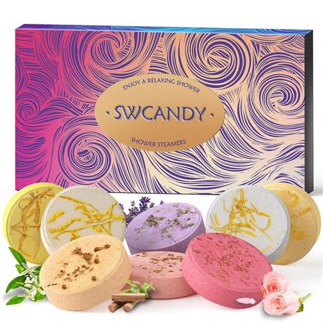 OFFSITE Aromatherapy Shower Steamers Gifts for Mom - Swcandy 8 Pcs Bath Bombs