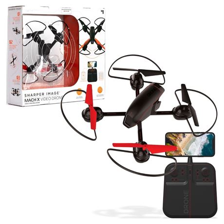 Sharper Image® 10" Mach X Drone with Streaming Camera, 2.4 GHz,