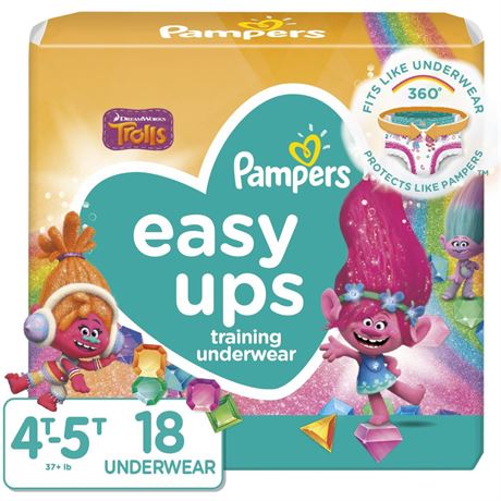 Pampers Easy Ups My Little Pony Training Pants Toddler Girls Size 6 4T-5T 18