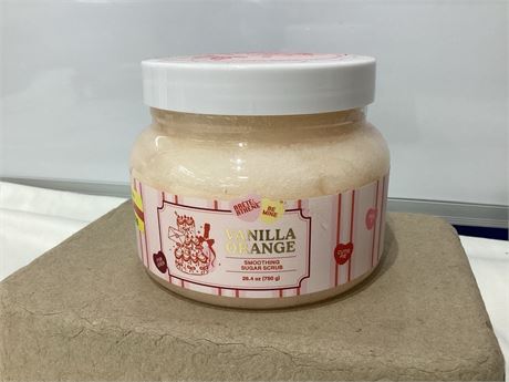 Vanilla orange smoothing sugar scrub