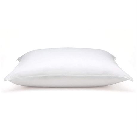 DOWNLITE Flat & Soft Down Pillow – Hypoallergenic Premium Down (Not Feathers) –