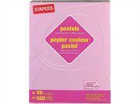 Staples Pastel Colored Copy Paper 8 1/2  X 11  Lilac 500/Ream (14782) 678826