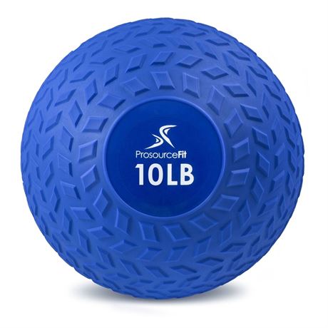 ProsourceFit Tread Slam Medicine Balls w/ Ultra Grip for Weighted Workouts, 10