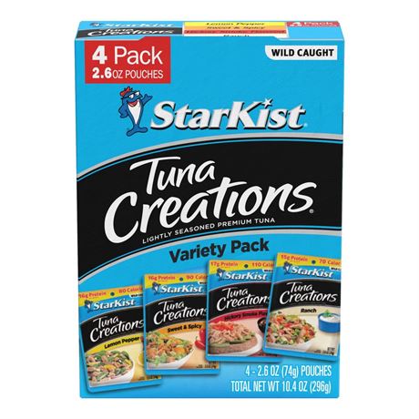 StarKist Tuna Creations® Variety Pack - 2.6 oz Pouch (4-Pack)