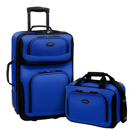 U.S. Traveler Rio 2-Piece Carry-on Luggage Set