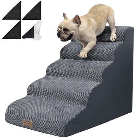 Dog Stairs to high beds, 5 step dog stairs for 30 inches couch-bed, pet stairs