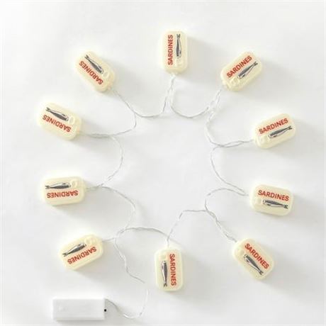 Urban Shop Indoor 5.5  Battery Operated Sardine Figural LED String Lights
