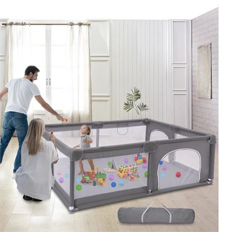Baby Playpen, Playpen for Babies and Toddlers (50x50inch), Safety Playard with