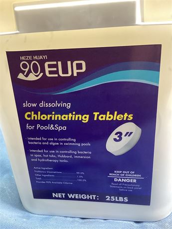 Pool Time 3 Inch Chlorinating Tablets, 25lBS