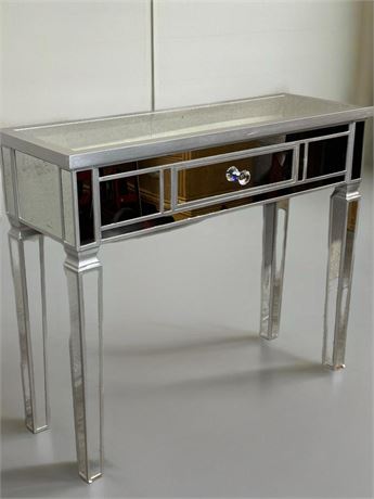 OFFSITE Art Deco Mirrored Console w/ Drawer 42”x15”x35”