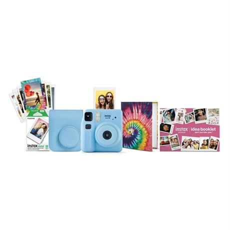 Fujifilm instax Mini SE Instant Camera Bundle, Light Blue