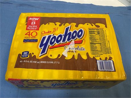 Yoo-hoo Chocolate Drink Boxes, Chocolate, 6.5 Oz Box, 40/Carton 072350000542 -