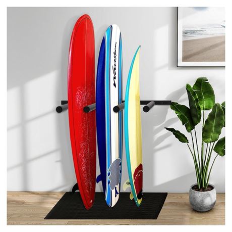 Surfboard Rack Vertical Surfboard Wall Mount - 4 Arms / 6 Arms Storage Rack