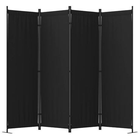 Room Divider, 4 Panel Folding Privacy Screen, 88” Portable Separating with