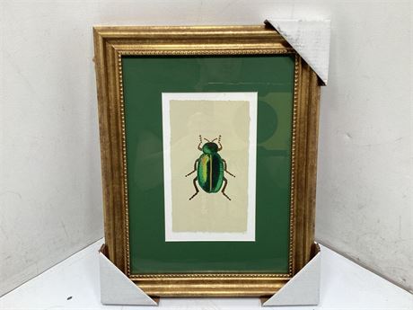Kids Bedroom Decor,Beetle Art Print,Green Beetle
