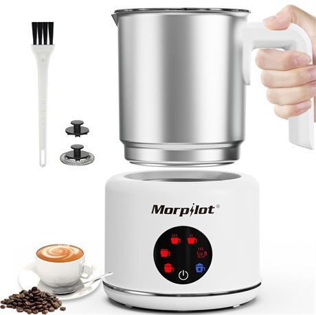 Large Electric Milk Frother and Steamer, 16.9oz/500ml Milk Steamer and Frother