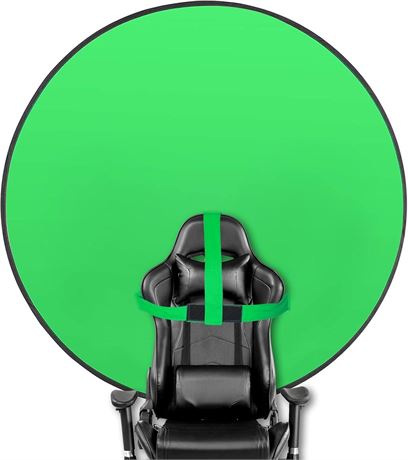 Portable Green Screen Chair, 57 in Greenscreen Backdrop with Stand Double Sided