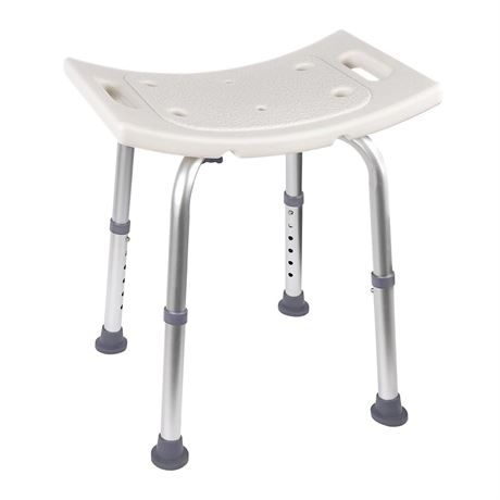 Shower Chair, Adjustable Non-Slip Shower Bench with Suction Feet, Shower Seat