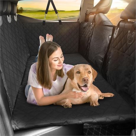 Backseat Extender for Dogs, Dog Car Seat Cover for Back Seat, Comfortable and