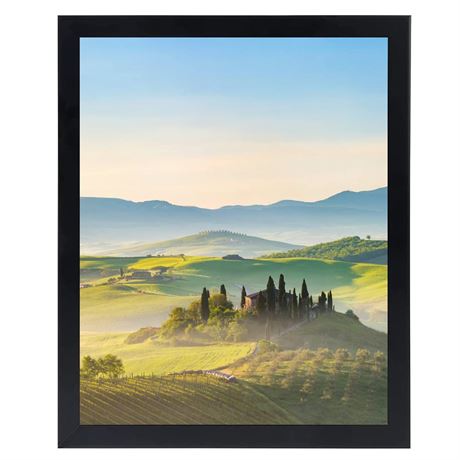 HUKONHEP 18x22 Black Picture Frames, Photos Frame with Plexiglass, Wall Gallery