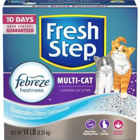 02049 14 Lb. Multi-Cat Scoopable Scented Cat Litter