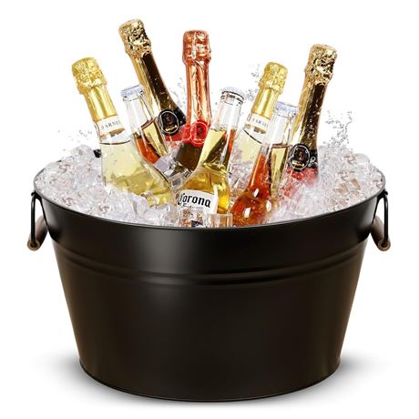 Large Champagne Bucket for Parties - 18L Ice Bucket for Champagne Bottle -