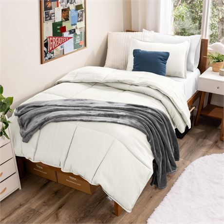 Bare Home Comforter Set - Twin/Twin Extra Long Size - Ultra-Soft - Goose Down