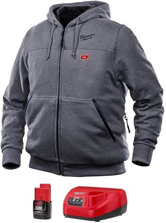 OFFSITE MILWAUKEE M12 Heated Hoodie Kit L (Gray)