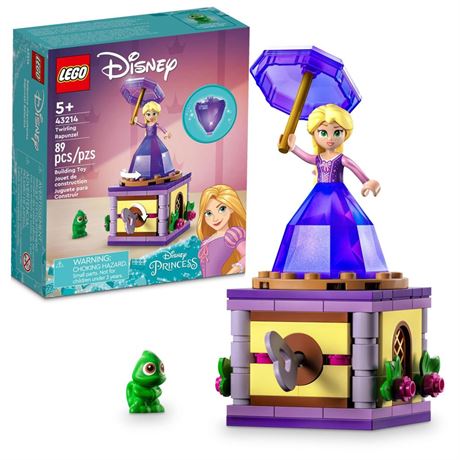 Lego Disney Princess Twirling Rapunzel 43214 Building Toy With Diamond Dress
