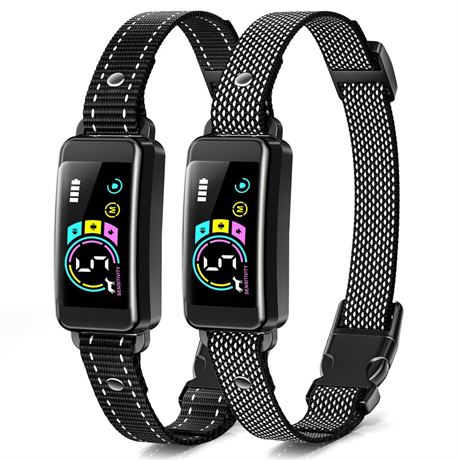 Bark Collar, 2 Pack Smart Dog Bark Collar for Large Medium Small Dogs, Anti