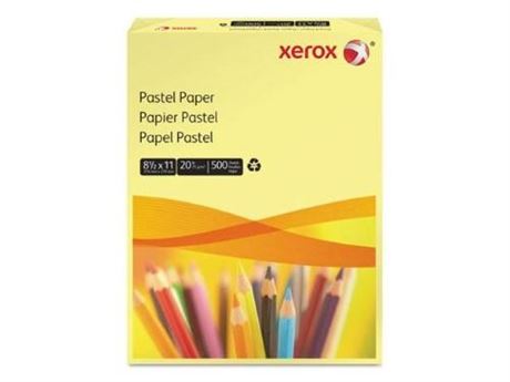 Xerox Vitality Pastel Multipurpose Paper 8 1/2 X 11 Yellow 500 Sheets/RM 3R11053